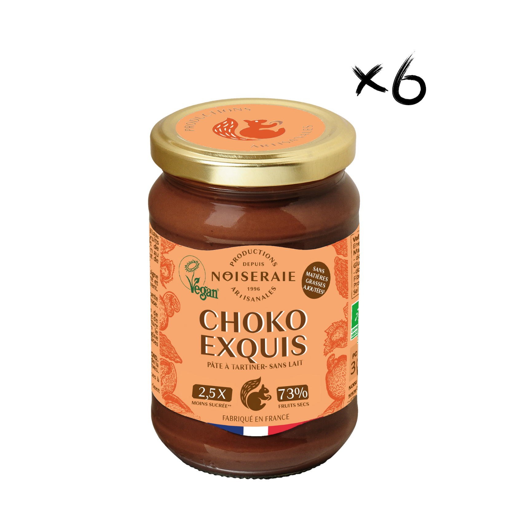 CHOKO EXQUIS Fruits secs 73% Bio