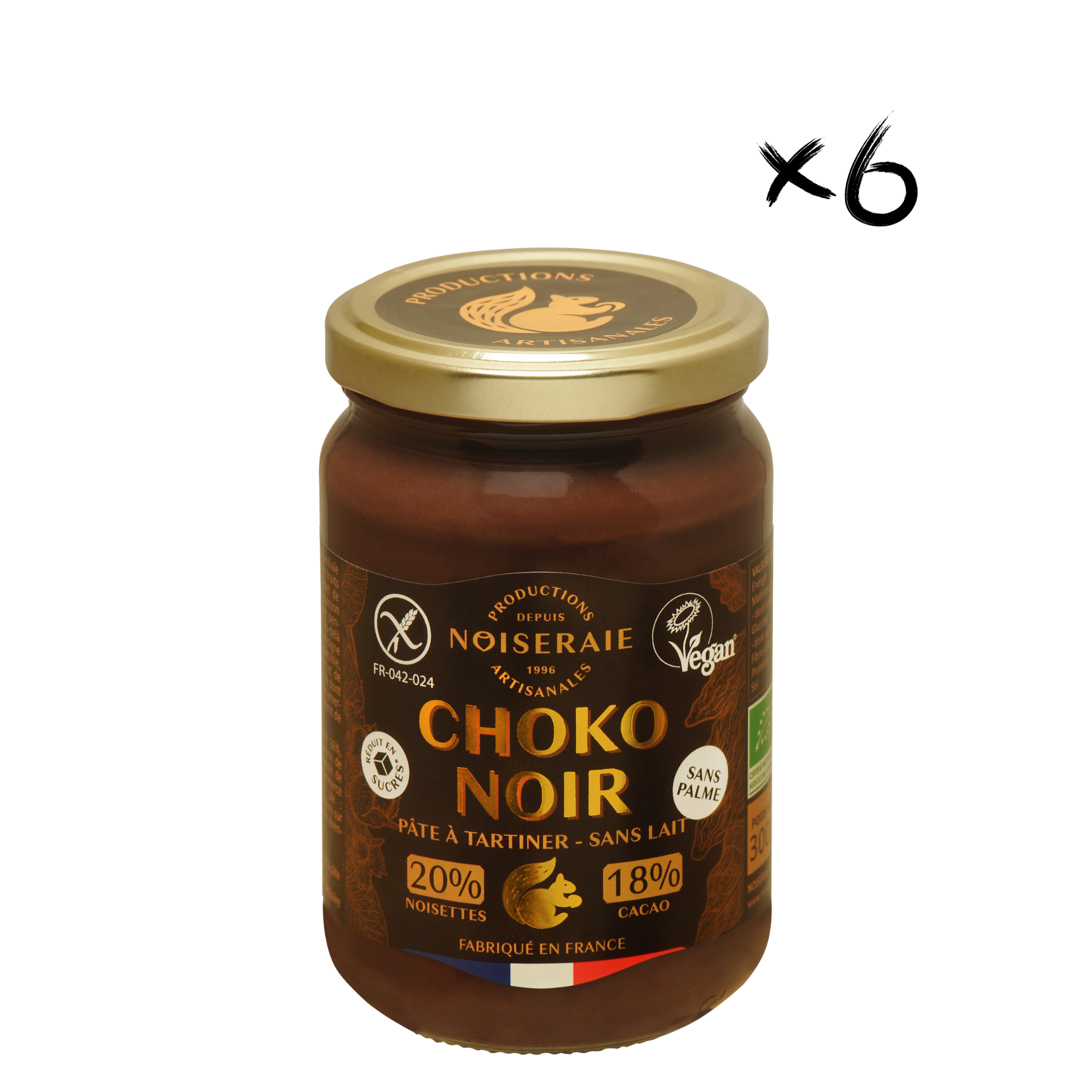 CHOKO NOIR 20% Noisette 18%