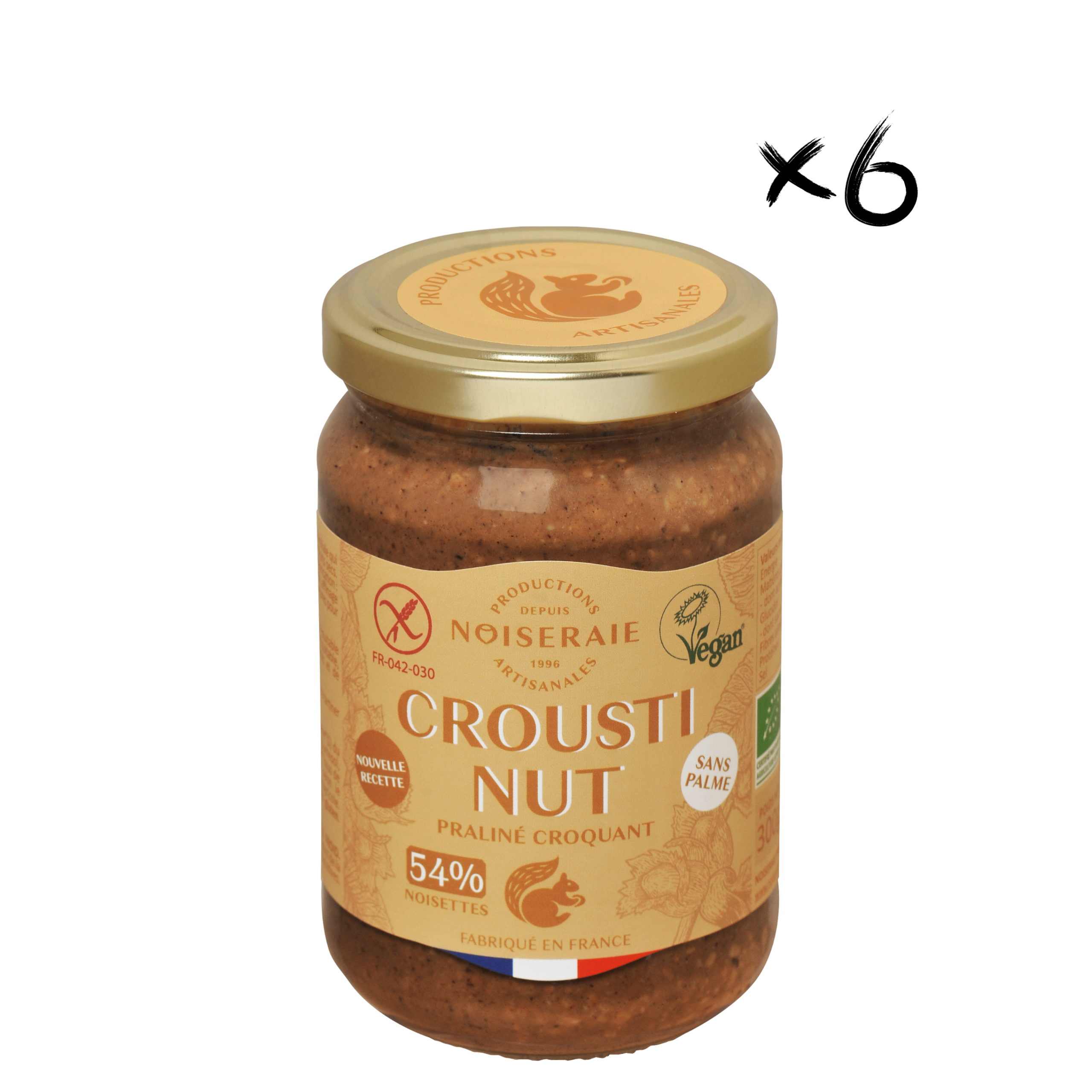 CROUSTINUT PRALINÉ NOISETTE 54% Bio 300g