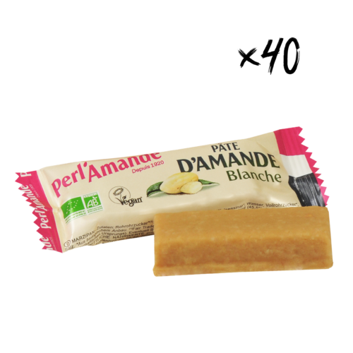 Barre Pâte d’Amande Blanche 25g