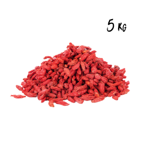 Baies de Goji Bio Vrac 5 kg : Superfood en vrac pour une alimentation saine. Optez pour la qualité et la saveur naturelle des baies de goji, votre allié bien-être au quotidien.