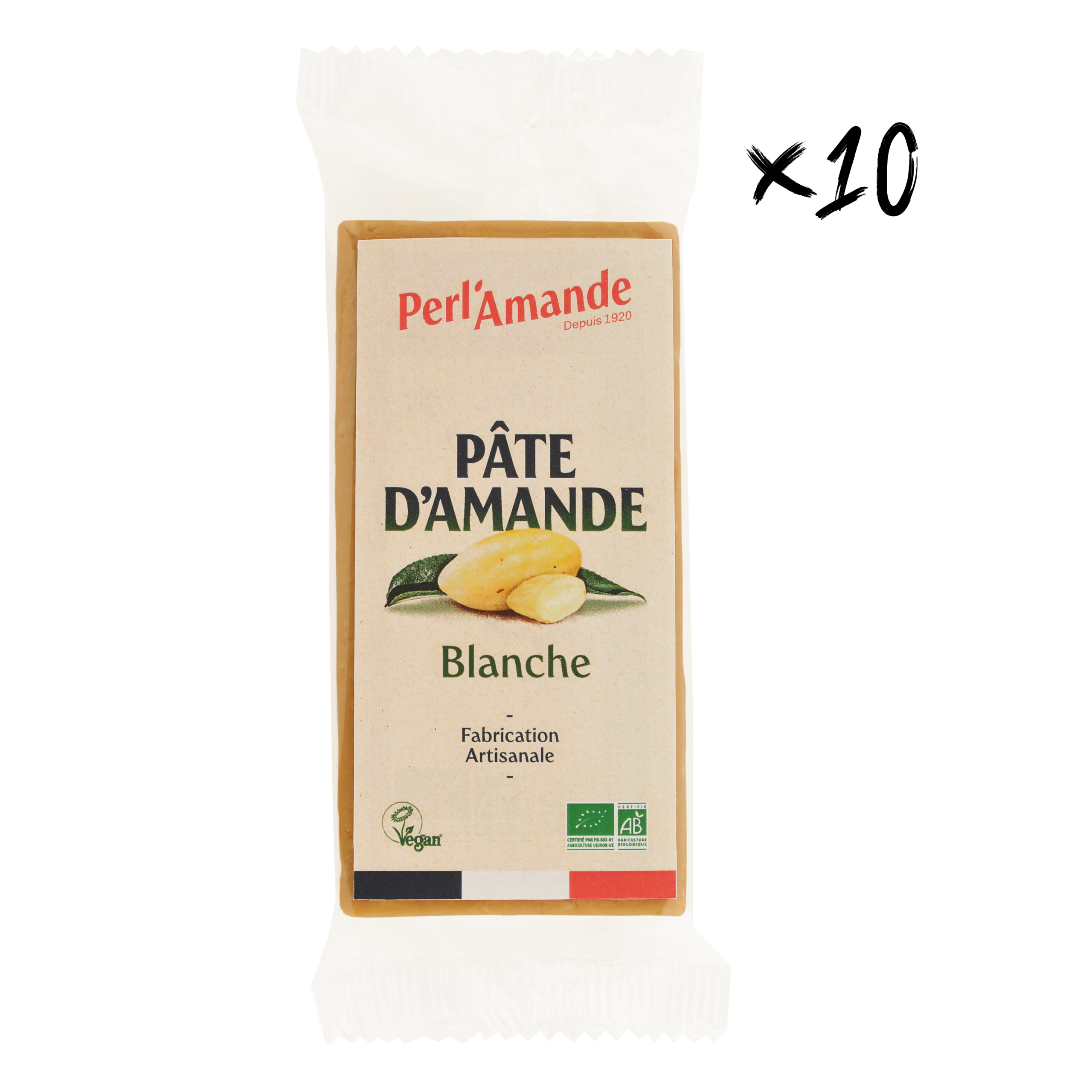 Pâte d'amande Blanche Nature 200g : Une douceur naturelle en pâte d'amande blanche. Idéale pour créer des desserts délicats. Format pratique de 200g