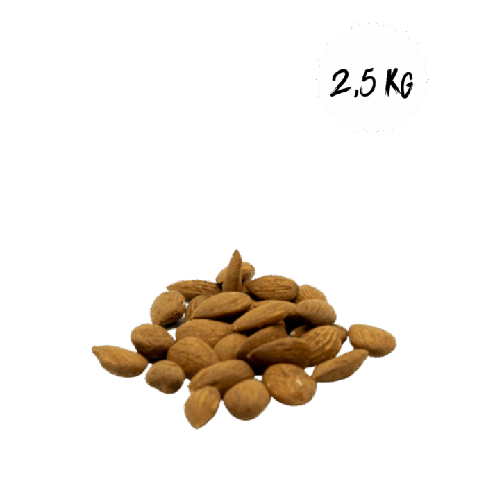 Amandes grillées non salées bio vrac 2,5 kg