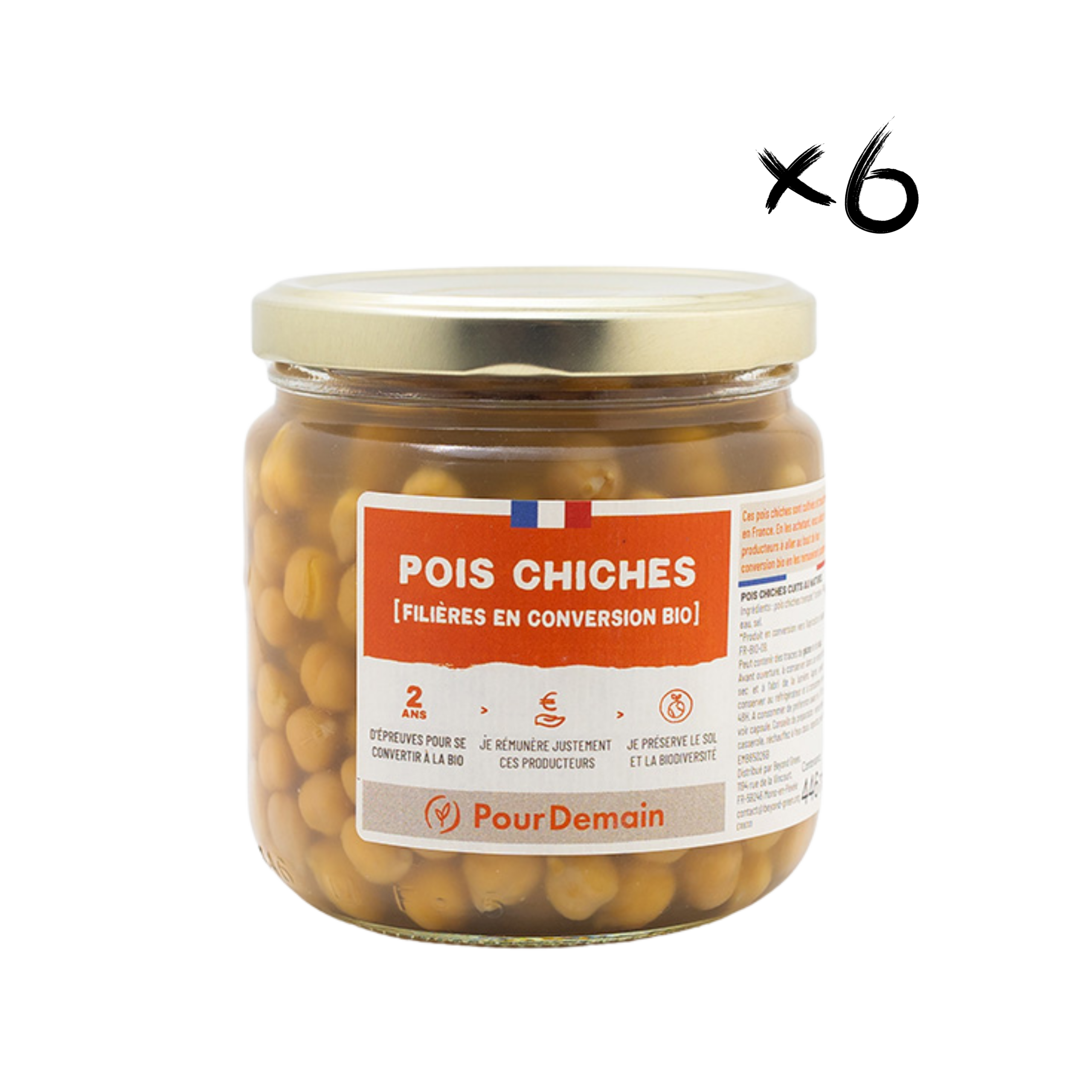 Pois chiche en conserve bio 365g x8