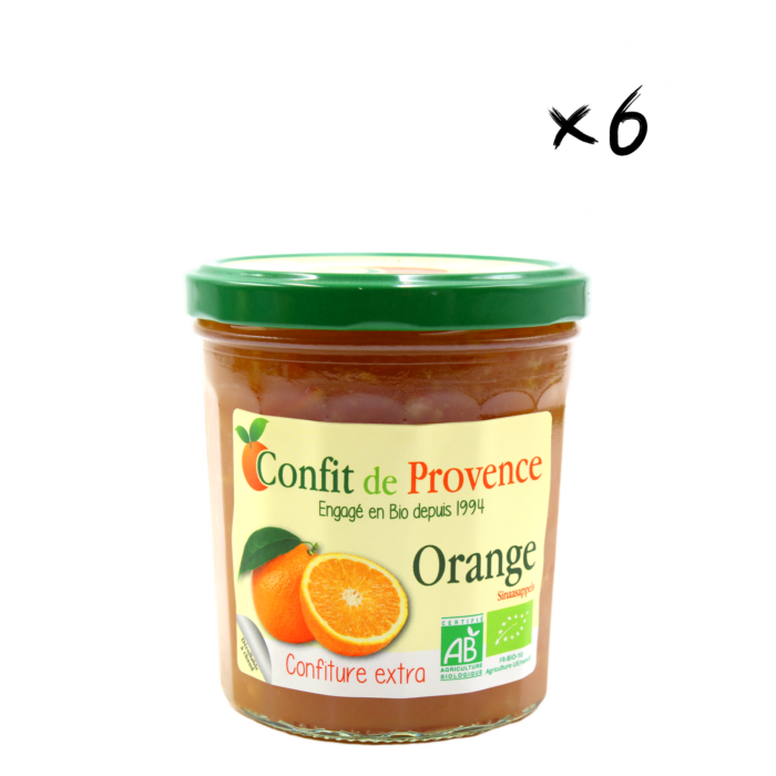 Confiture Extra Orange Bio 370g x6