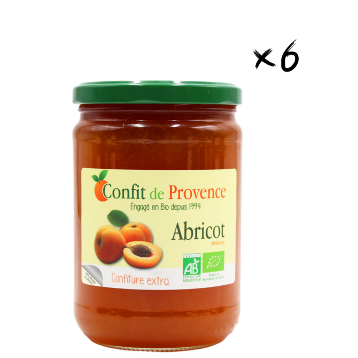 Confiture Extra Abricot Bio Format Eco Familial 650g x6