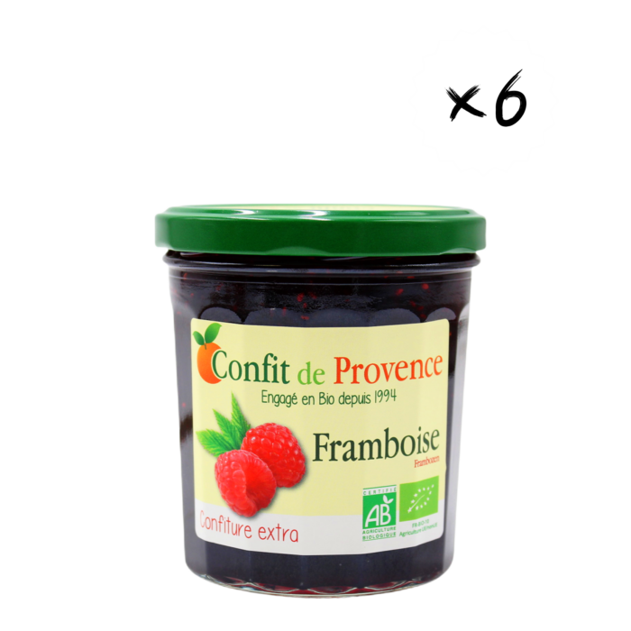 Confiture Extra Framboise Bio 370g x6