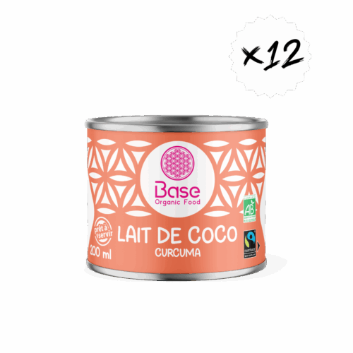 Lait de Coco curcuma Bio 200ml x12   ***DATE COURTE : 10/12/2025***