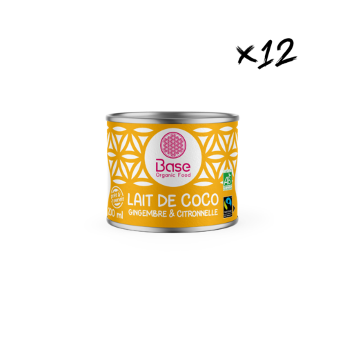Lait de Coco gingembre et citronnelle Bio 200ml x12   ***DATE COURTE : 24/07/26***