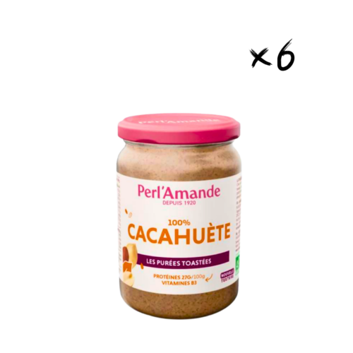 Purée de Cacahuètes toastées Bio 300g x6